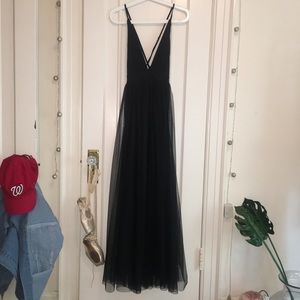 Black evening gown
